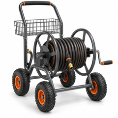 Steel Garden Hose Reel Cart